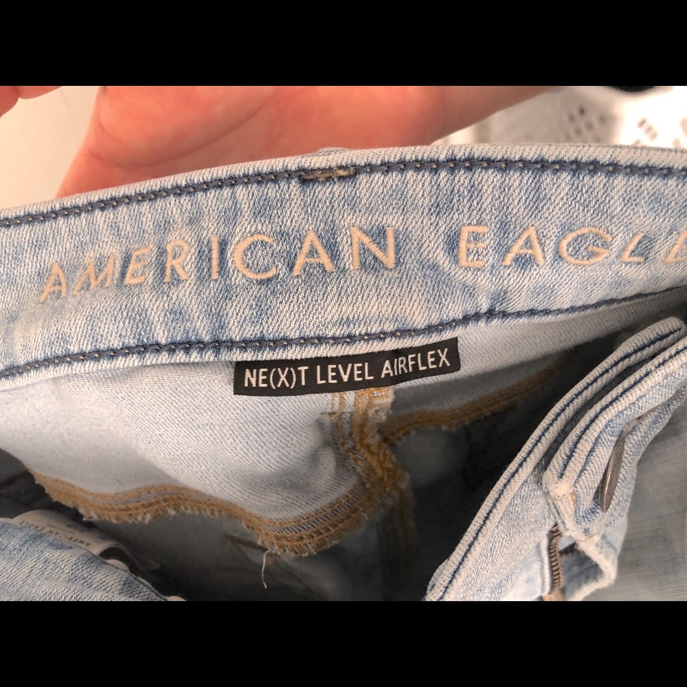 Light-washed American Eagle Jeans